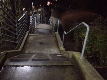 jogging-down-the-stairs-to-providence-hospital